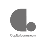 Logo de Capitalizarme.com en color gris sobre fondo transparente.
