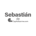 Logo de Sebastián de Capitalizarme.com con icono de la empresa.